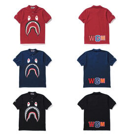 Abathing Ape A BATHING APE SHARK POLO