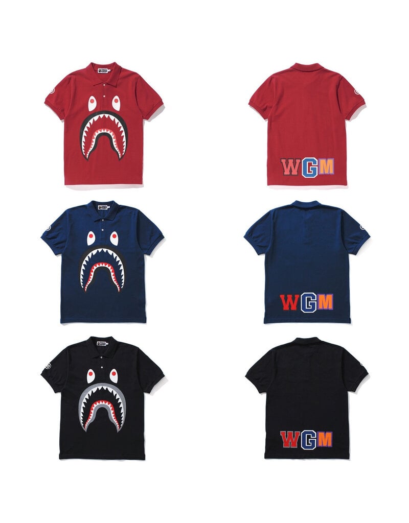 Abathing Ape A BATHING APE SHARK POLO