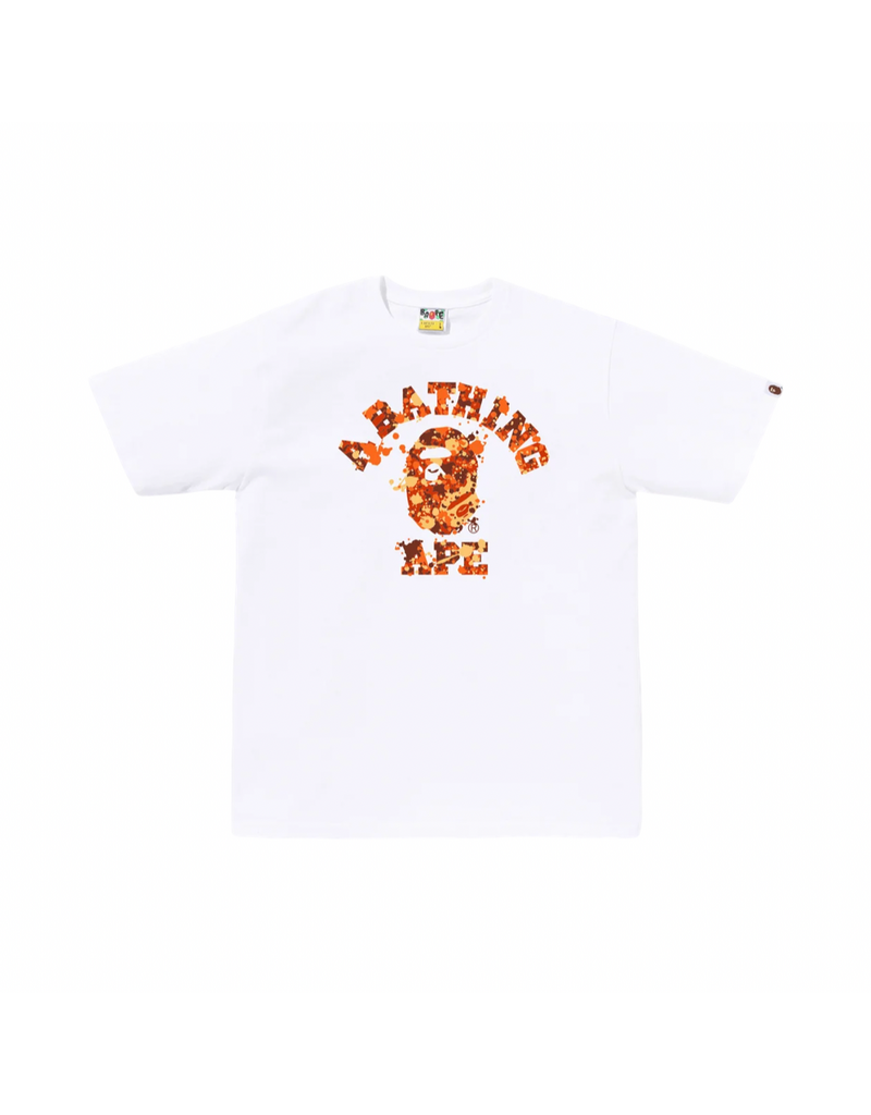 Abathing Ape BAPE SPLASH CAMO COLLEGE TEE