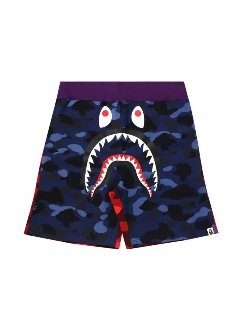 Abathing Ape BAPE CRAZY COLOR CAMO SHARK SHORT