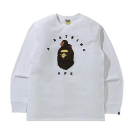 Abathing Ape BAPE NEW YEARS MILO ON APE HEAD L/S TEE