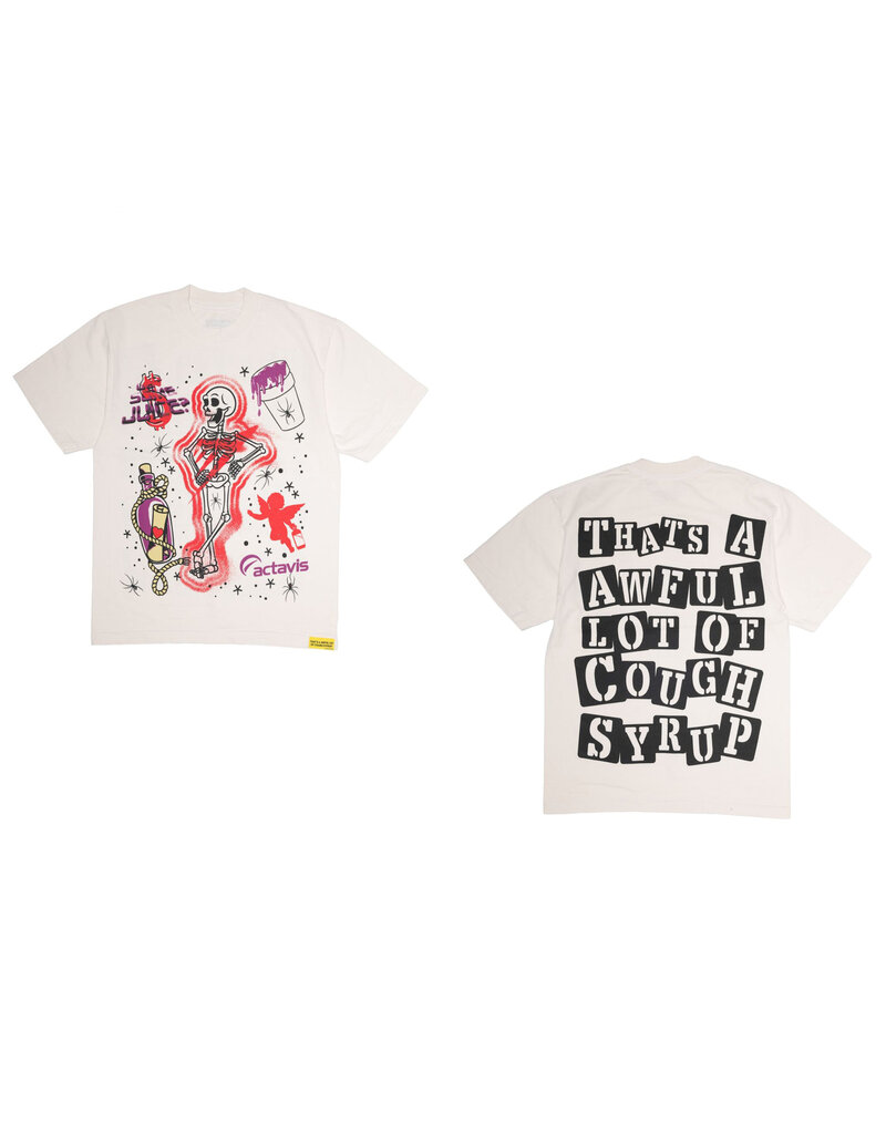 THAT'S A AWFUL LOT OF COUGH SYRUP ALOCS SKELETON SCRAPBOOK TEE