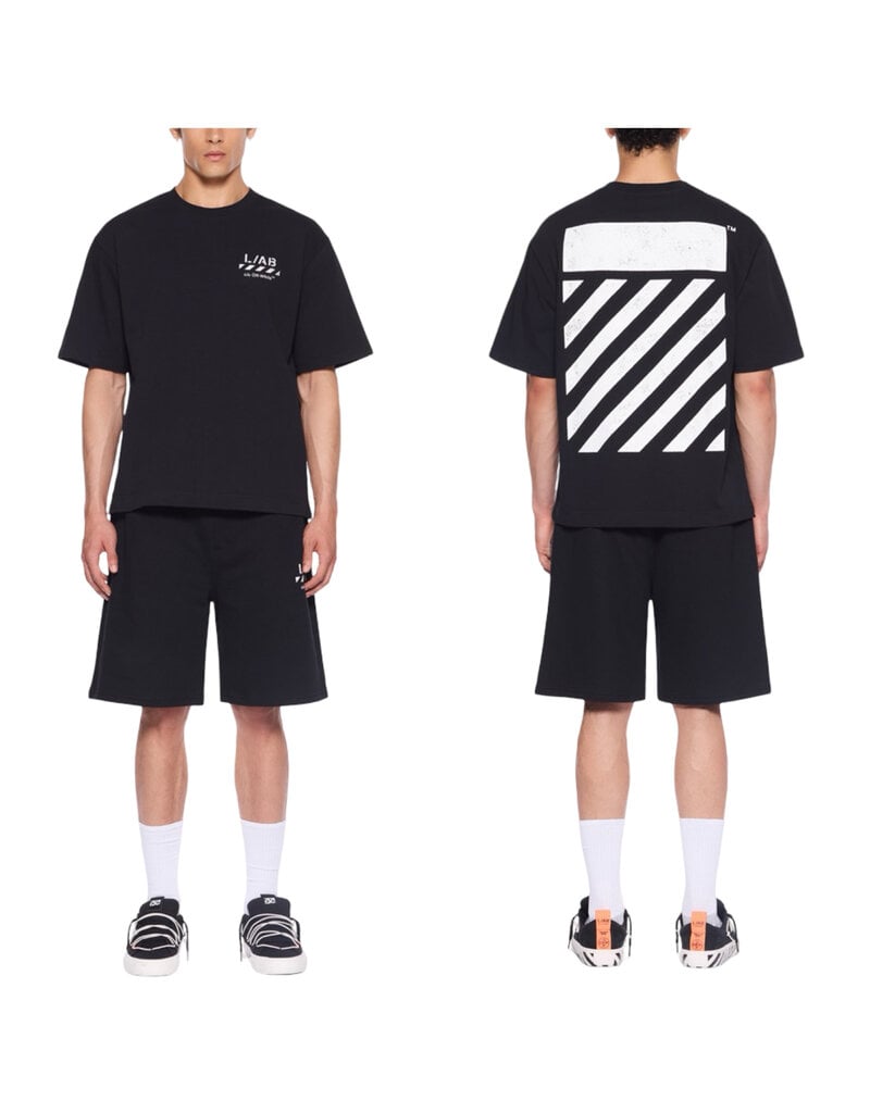 L/AB c/o Off-White L/AB c/o Off-White Diag Short Sleeve Tee