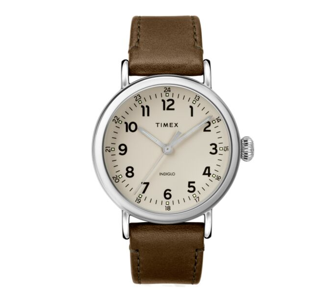 Timex Timex® Standard 40mm Leather Strap Watch Timex Timex® Standard 40mm Leather Strap Watch