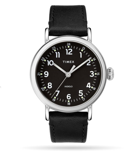 Timex Timex® Standard 40mm Leather Strap Watch