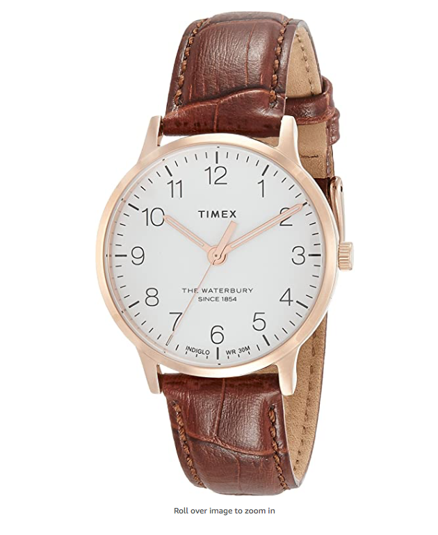 Timex Women's Waterbury Classic 36mm Leather Strap Watch Timex Women's Waterbury Classic 36mm Leather Strap Watch
