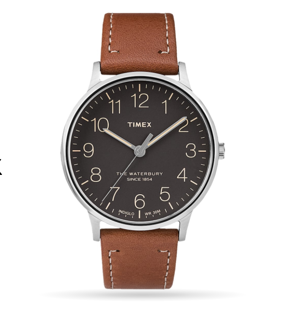 Timex Waterbury Classic 40mm Leather Strap Watch