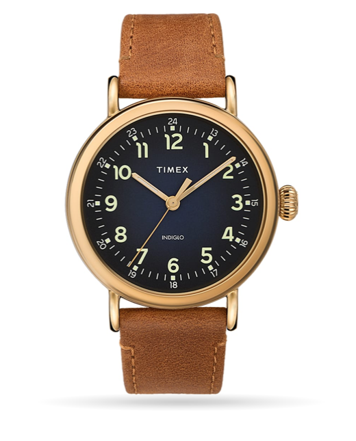 Timex Timex® Standard 40mm Leather Strap Watch