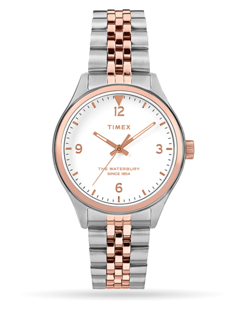 Timex Waterbury Traditional 34mm Stainless Steel Bracelet Watch