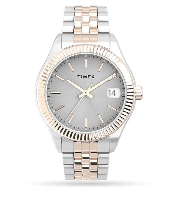 Timex Waterbury Legacy 34mm Stainless Steel Bracelet Watch