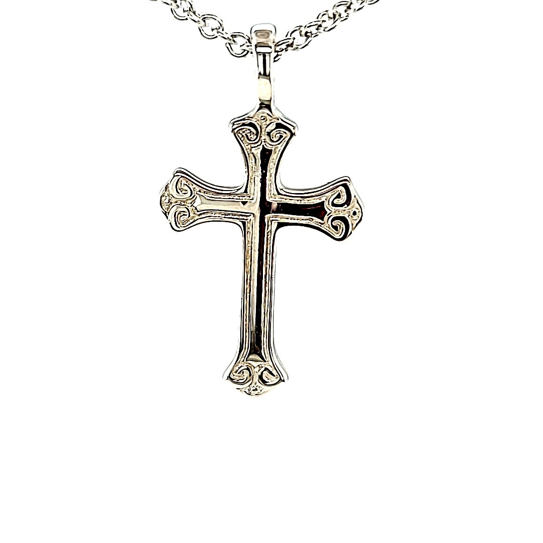 .925 Small Accented Cross .925 Small Accented Cross