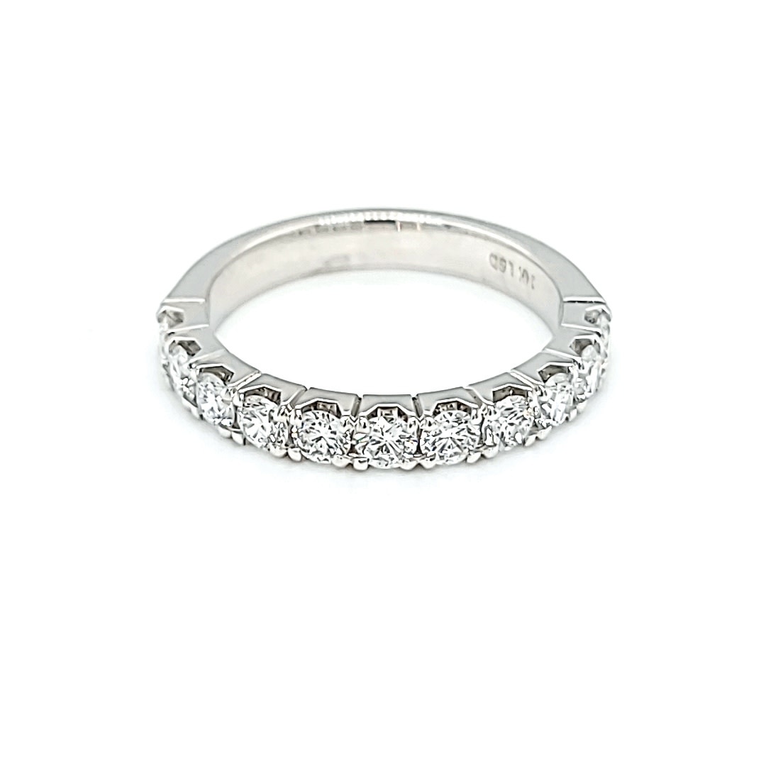 14KW 1.00CTTW Lab Grown Diamond French Set Band 14KW 1.00CTTW Lab Grown Diamond French Set Band