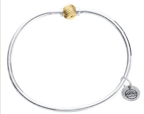 Cape Cod .925 and 14KY Cape Cod Bracelet Swirl Bead 7"