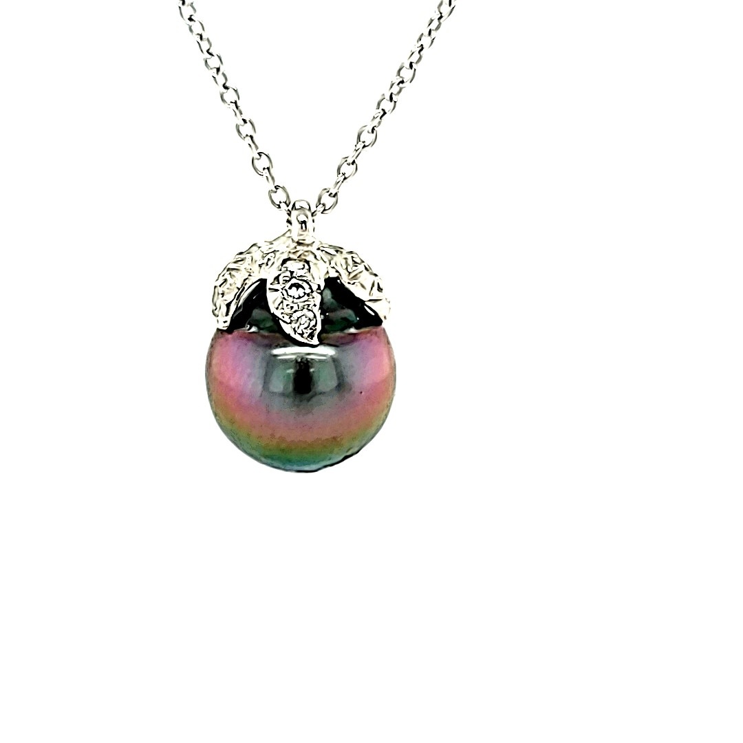 18KW Black Pearl Pendant