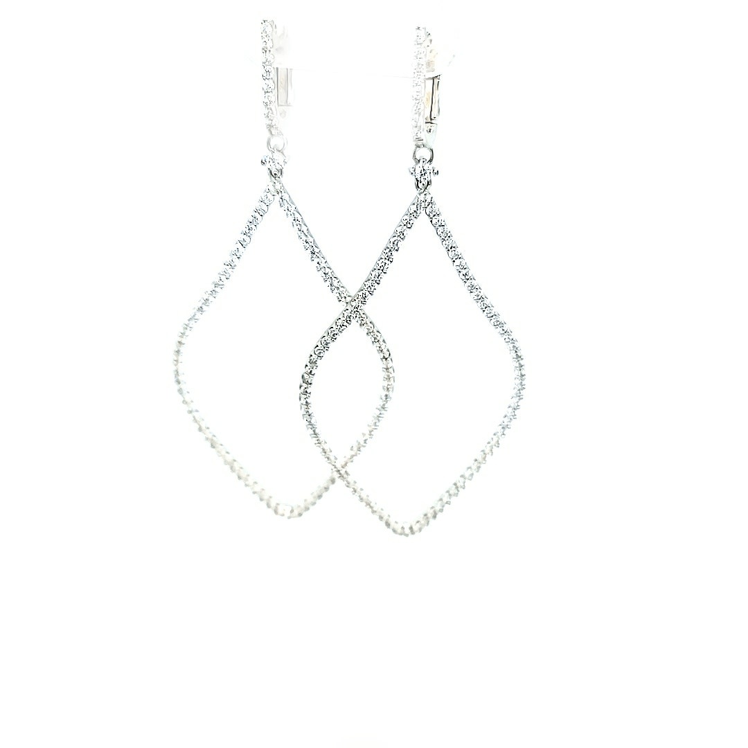 .925 CZ Dangle Earrings