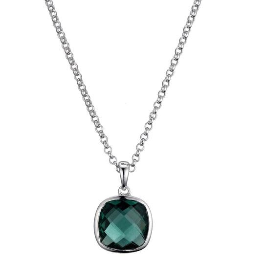 Elle .925 Synthetic Green Quartz Pendant