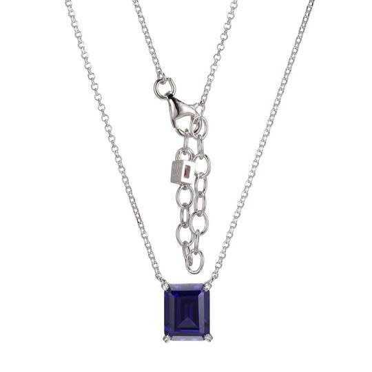 Elle .925 Solitaire Synthetic Tanzanite Pendant