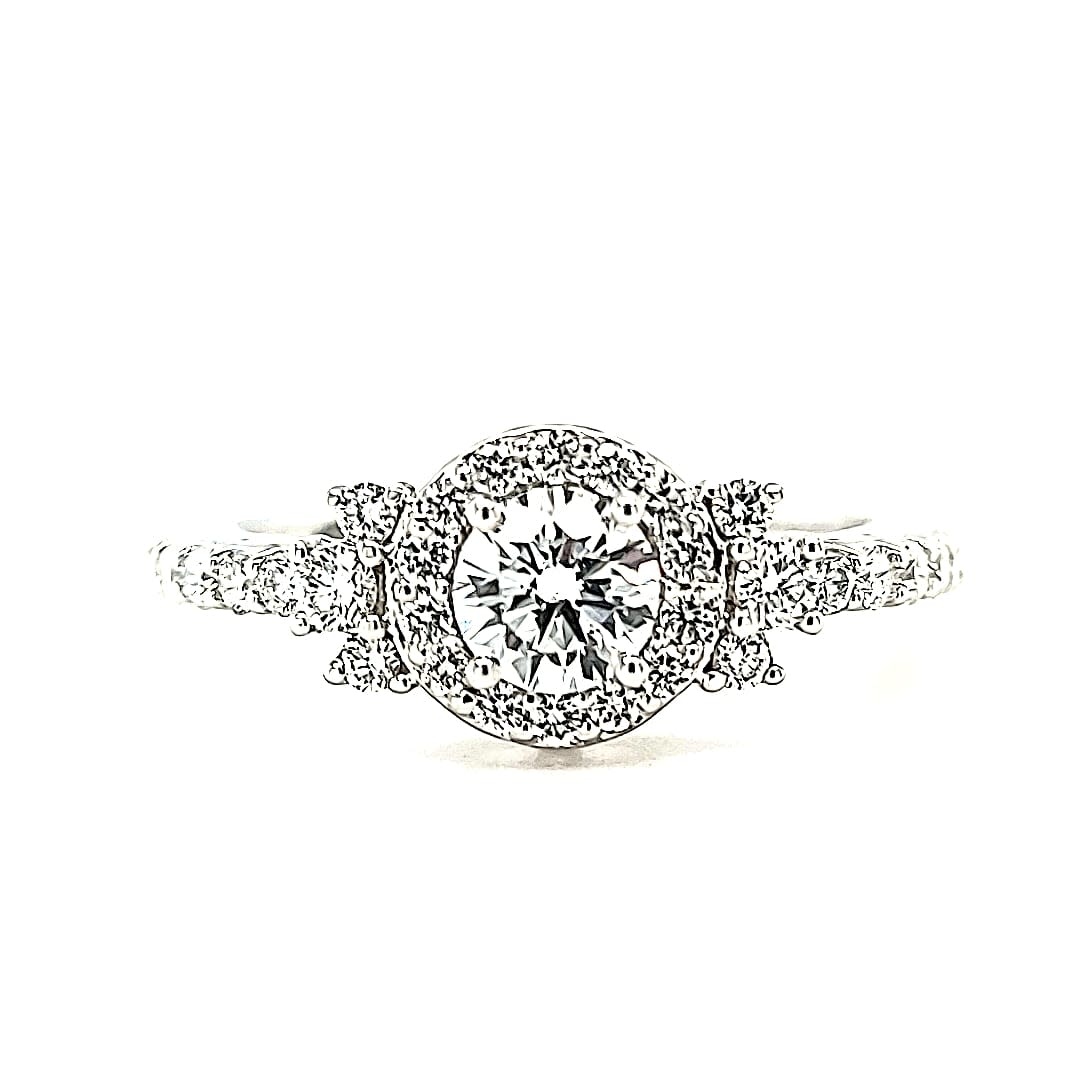 14KW LG Diamond Engagement Ring 7/8cttw