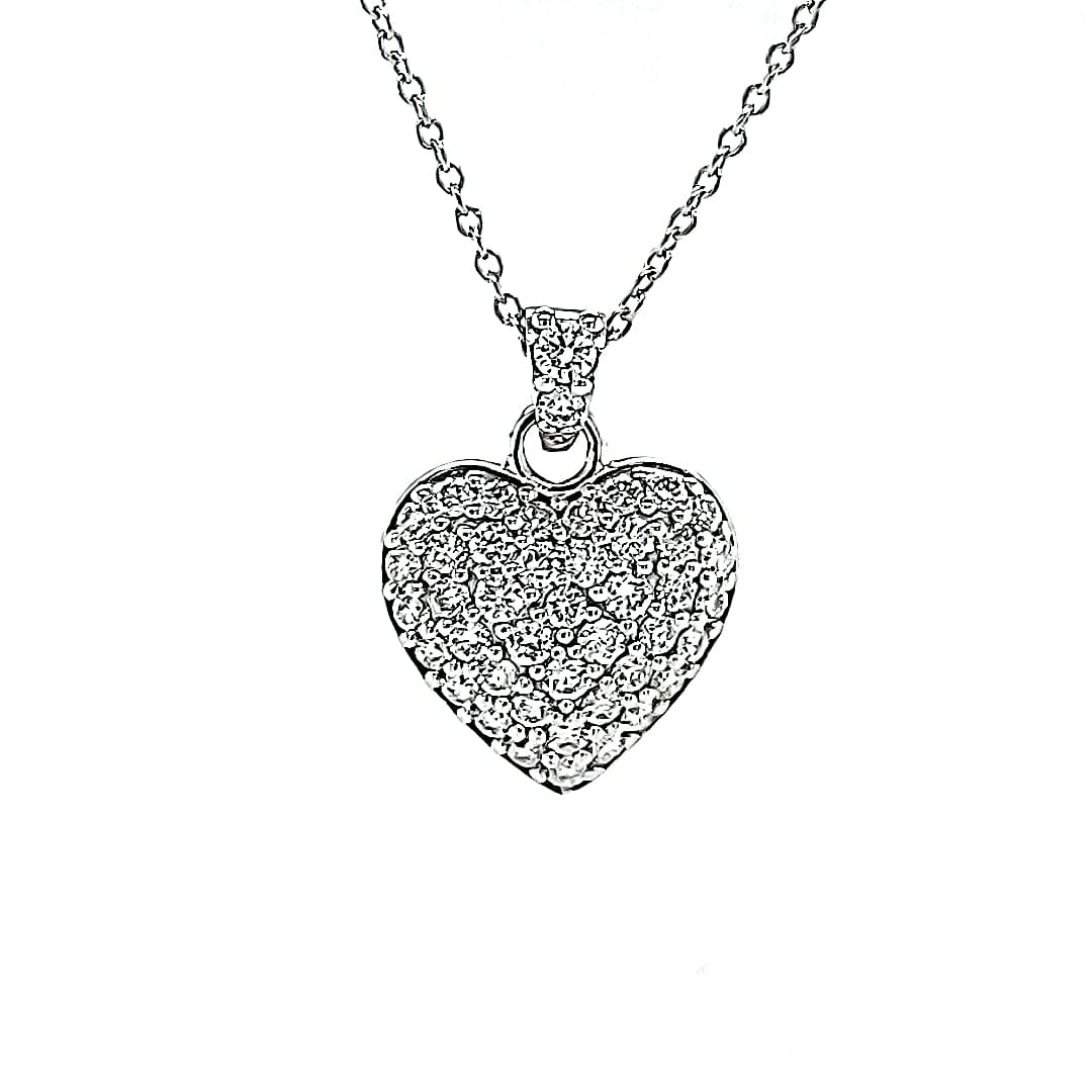 14KW 0.54TW LG Diamond Heart Pendant (E-F VS-SI)