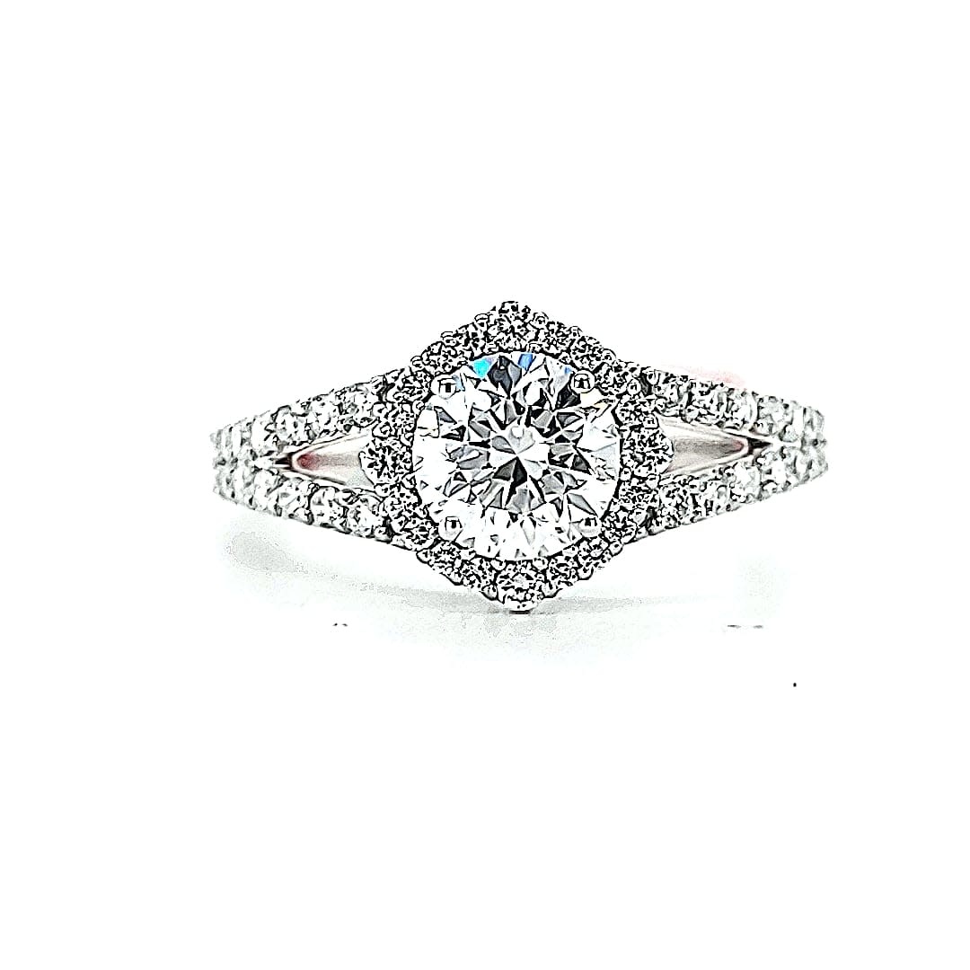 14KW 1.40TW LG Diamond Engagement Ring
