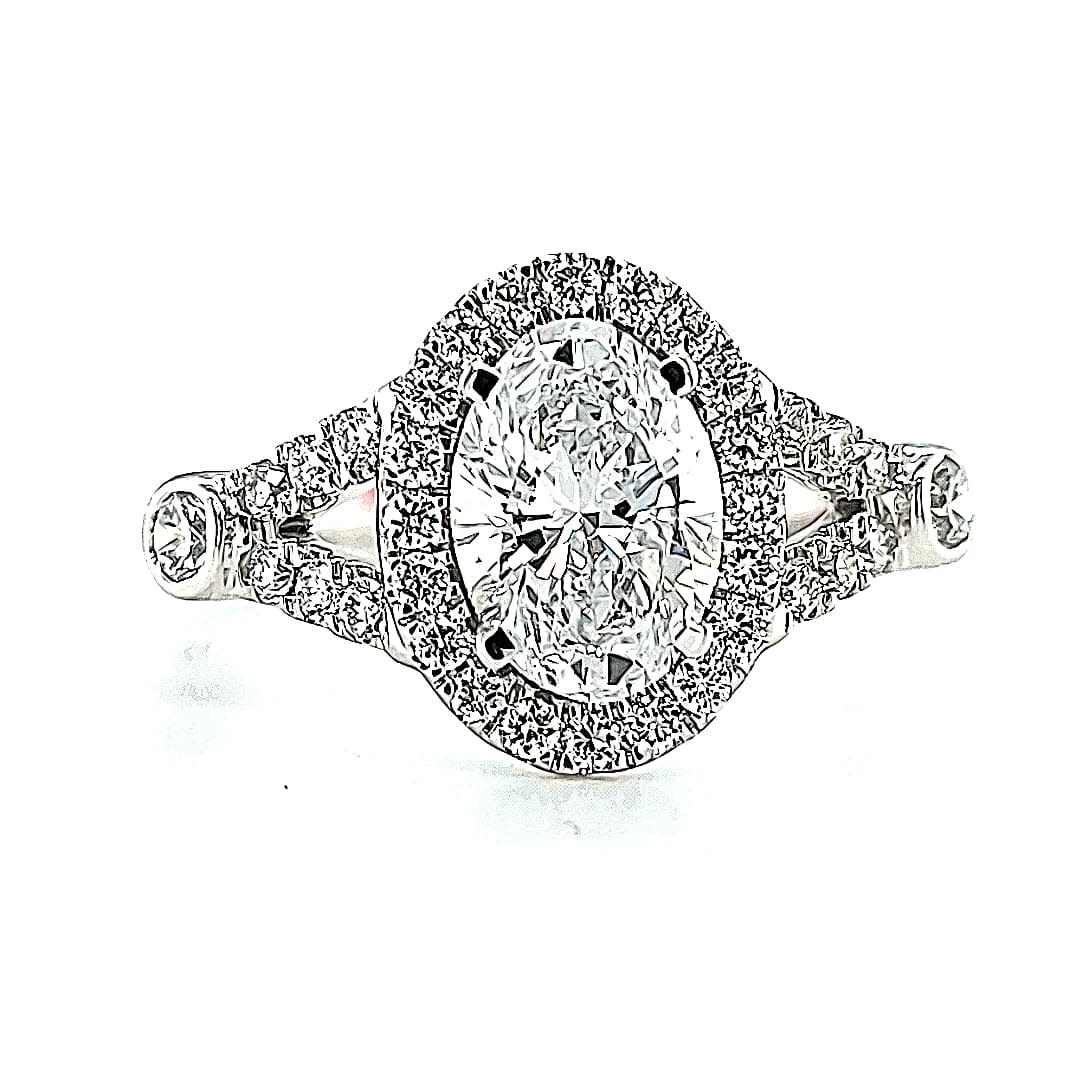 14KW 1.68TW LG Diamond Engagement Ring