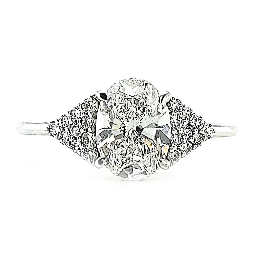 B 14KW 1.30TW LG Diamond Engagement Ring