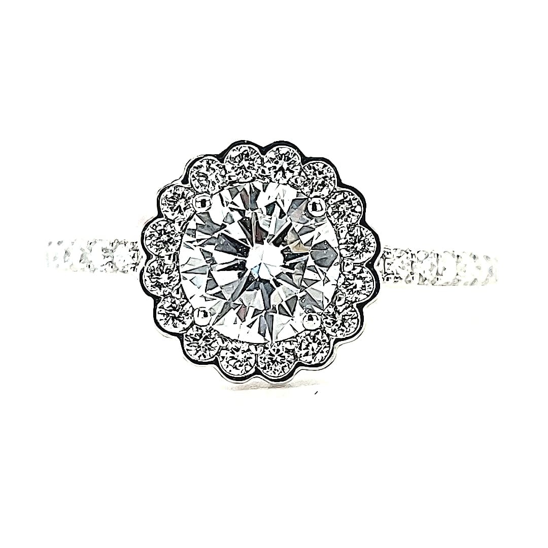 E 14KW 1.45TW LG Diamond Engagement Ring