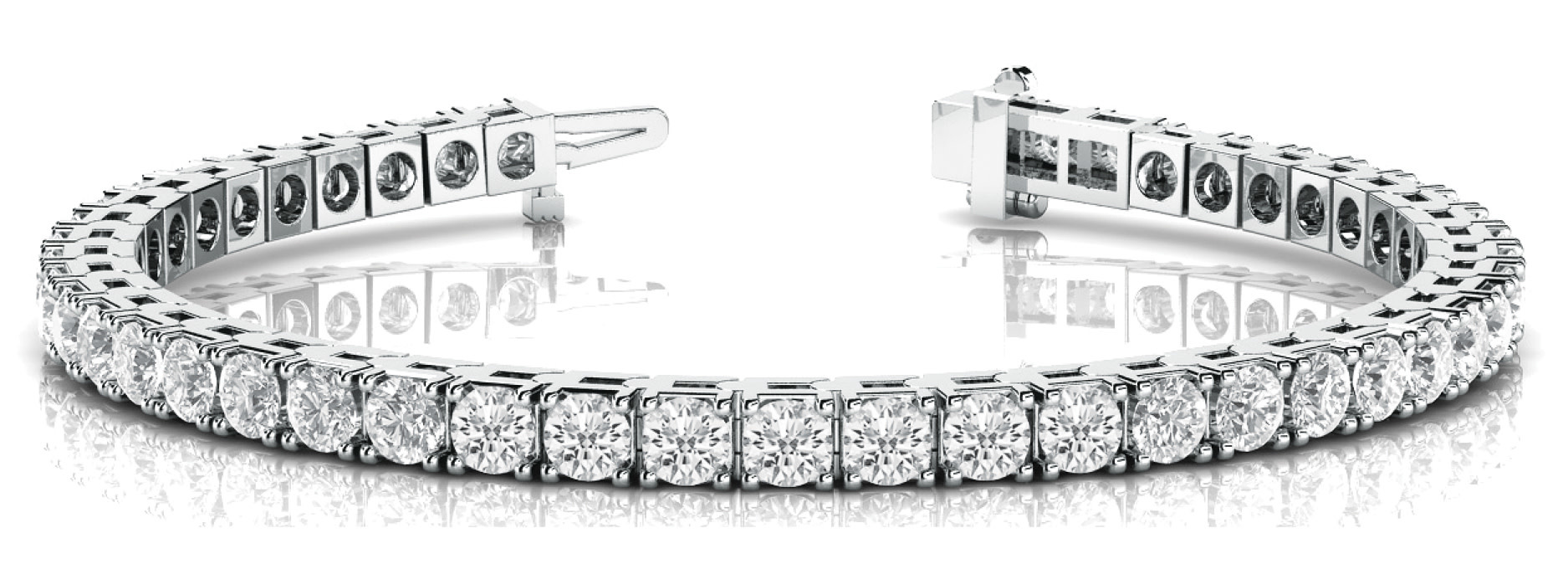 14KW Lab Grown 5.00CTTW Diamond Tennis Bracelet 14KW Lab Grown 5.00CTTW Diamond Tennis Bracelet