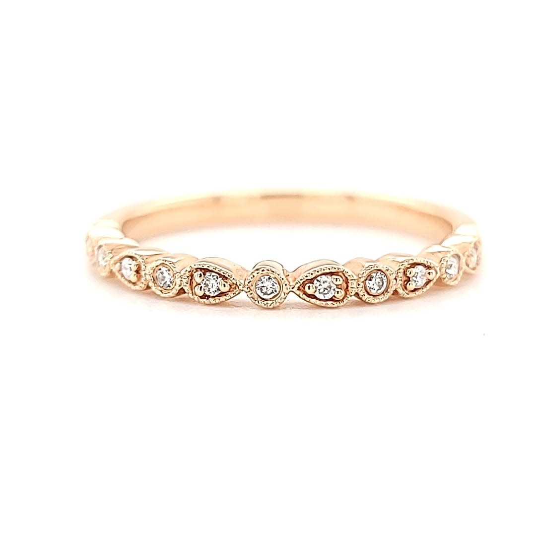 14KR Stackable Diamond band