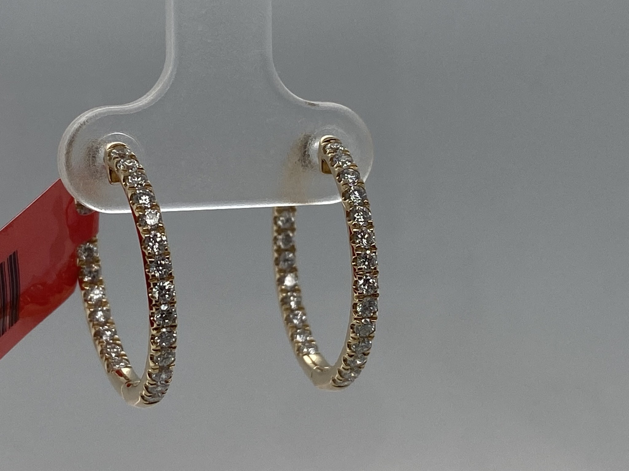 14KY .83TW LG Diamond Hoops