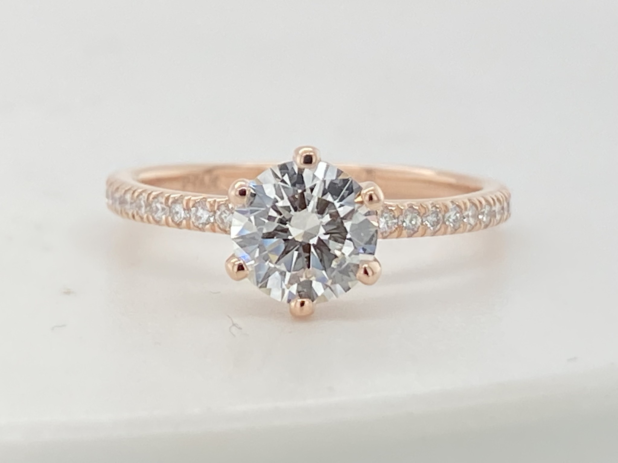 14KR 1.00 E/SI1 LG Diamond Engagement Ring