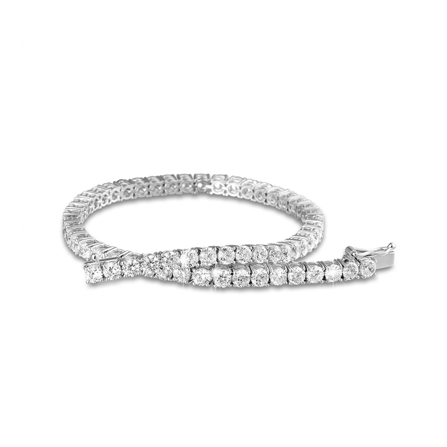 14KW 9.20CTTW LG Diamond Tennis Bracelet