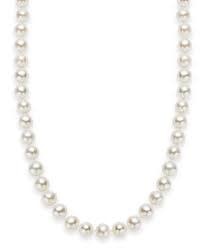 14KW 4mm White Akoya Pearl Strand Necklace