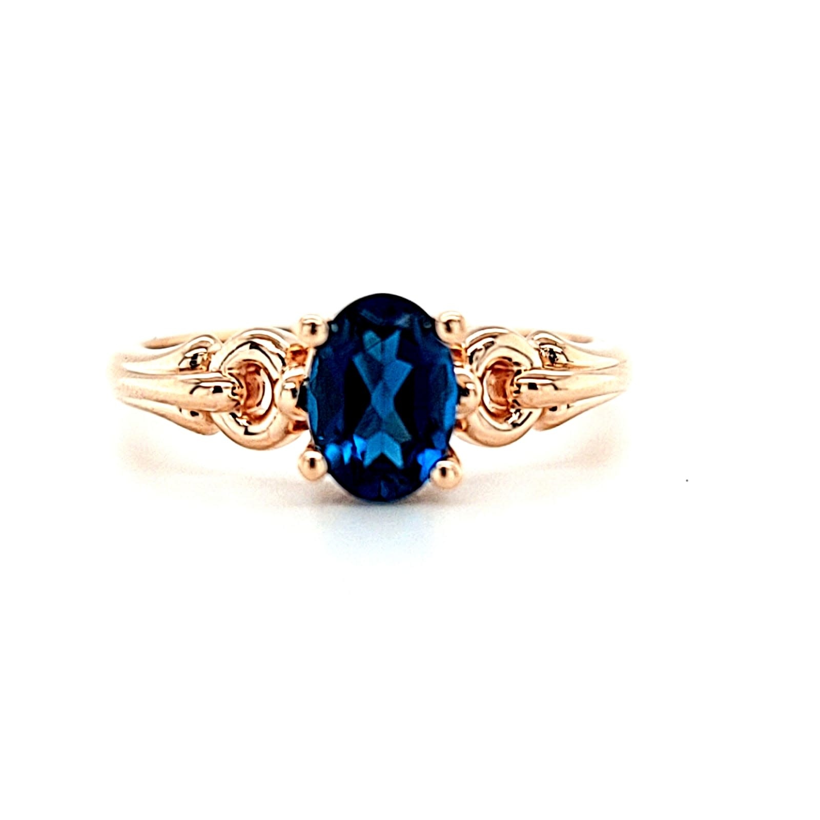 14KR Blue Topaz Ring