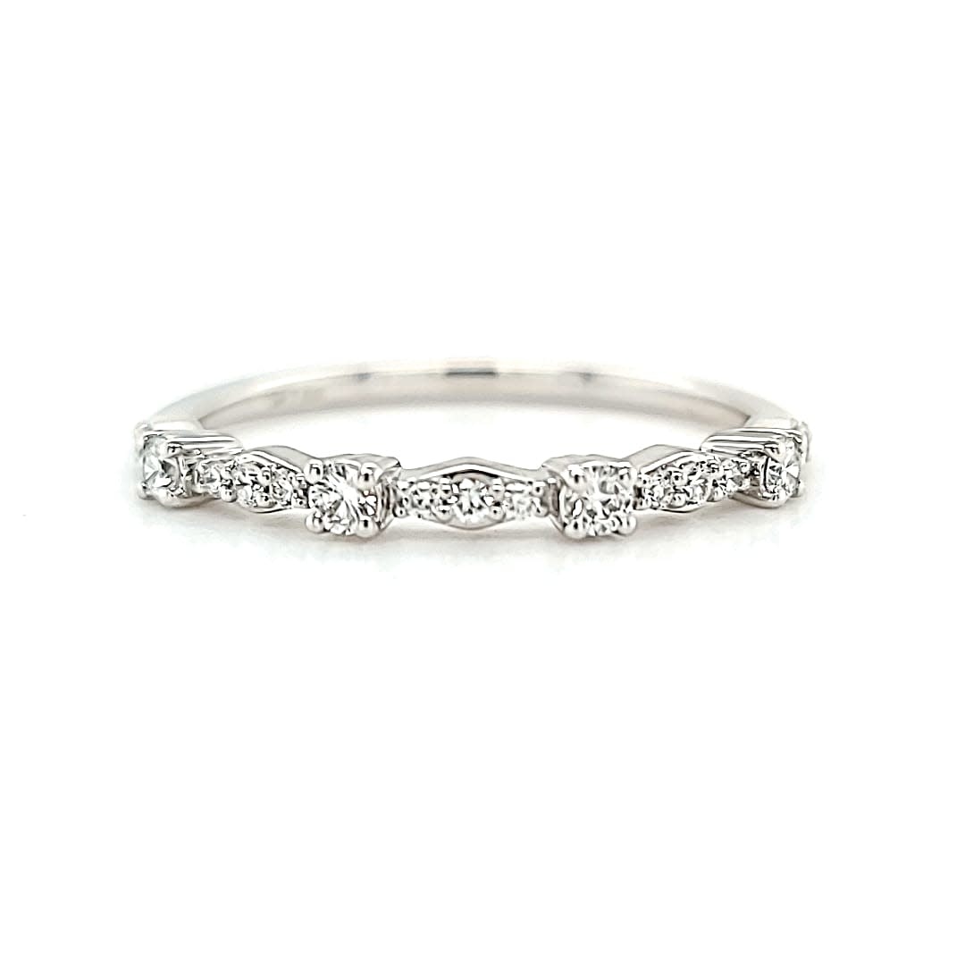 14KW Lab Grown Diamond Stackable Ring 0.21TW