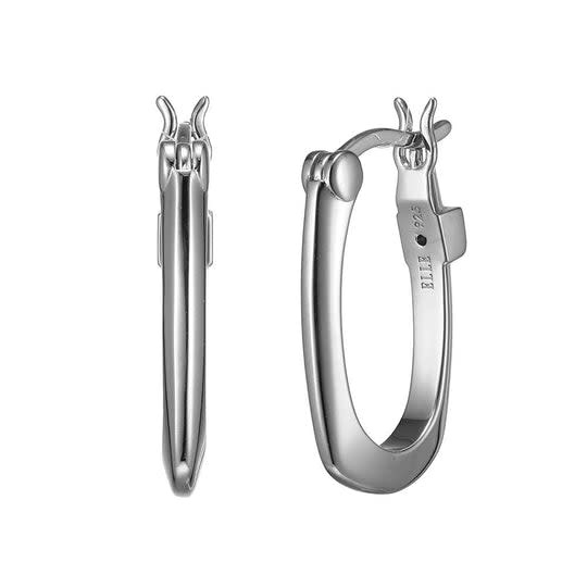 Elle .925 Aureole Oval Hoop Earrings Elle Elle .925 Aureole Oval Hoop Earrings Elle