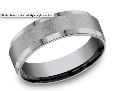 Benchmark The Alpha Tantalum Grey Size 13 - 7MM