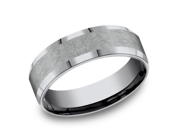 Benchmark The Officer Tantalum Grey Size 8.5 7MM