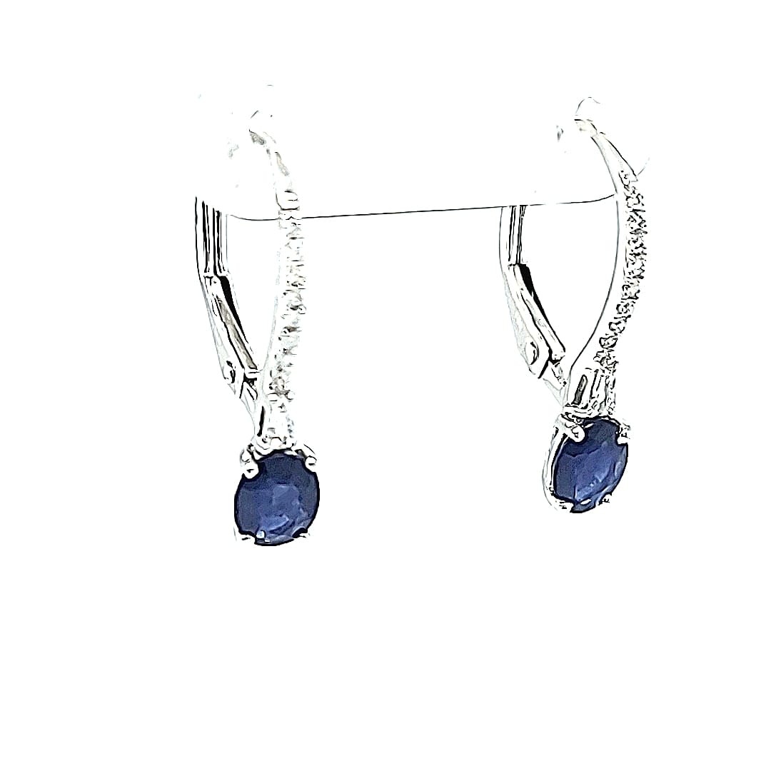 Cirari 14KW .87TW Sapphire Earrings