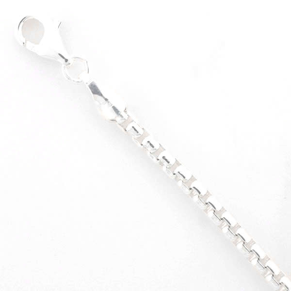 .925 Round Box Chain 2.3mm 24"