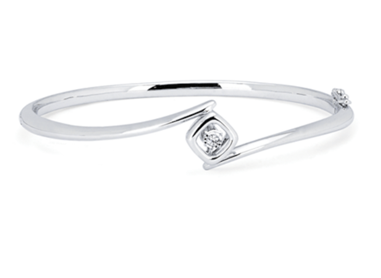 .925 Shimmering Diamond Bracelet .05TW