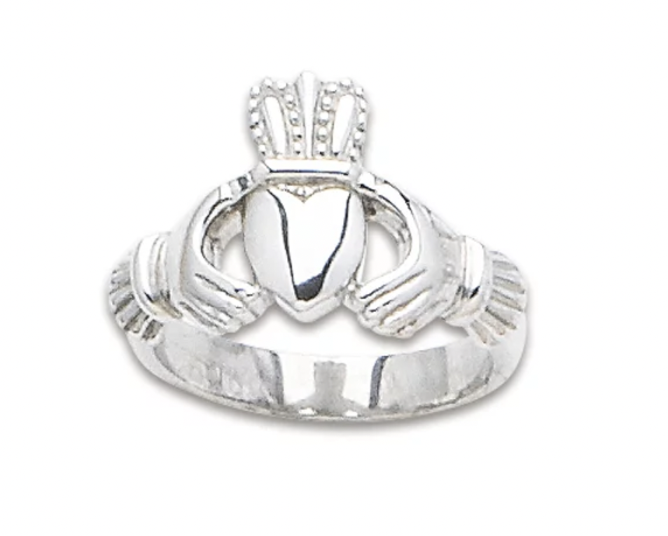 .925 Mens Claddaugh Ring SZ 11