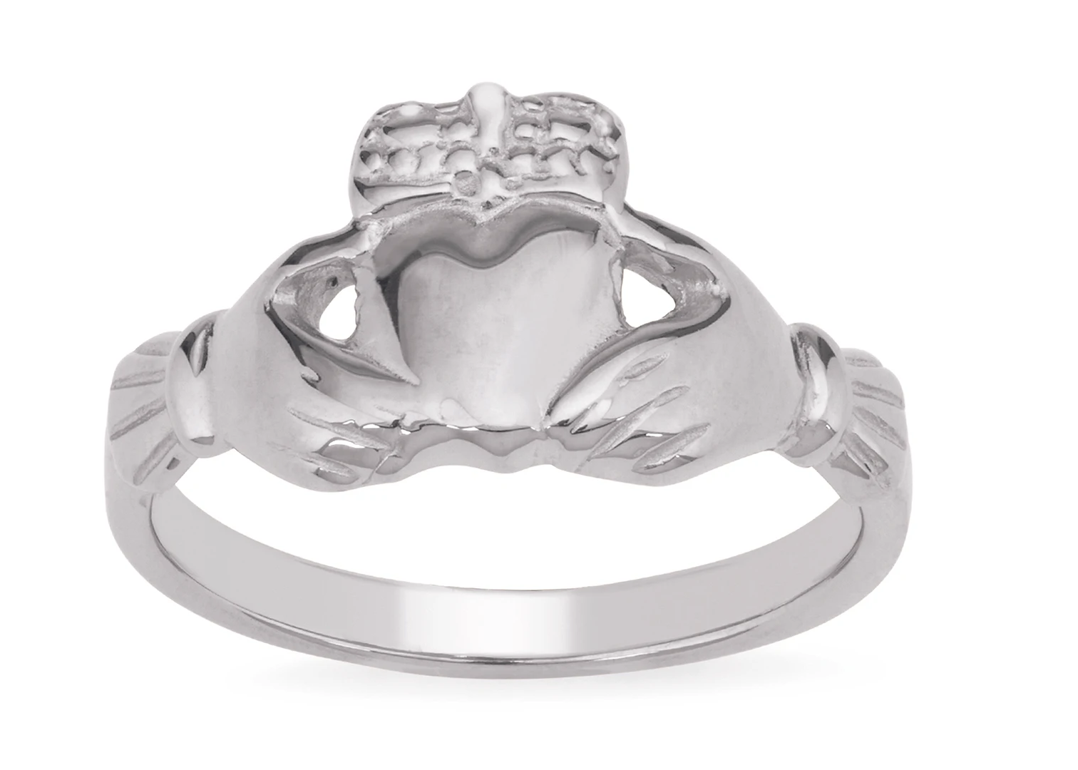 .925 Ladies Claddaugh Ring SZ 6.5