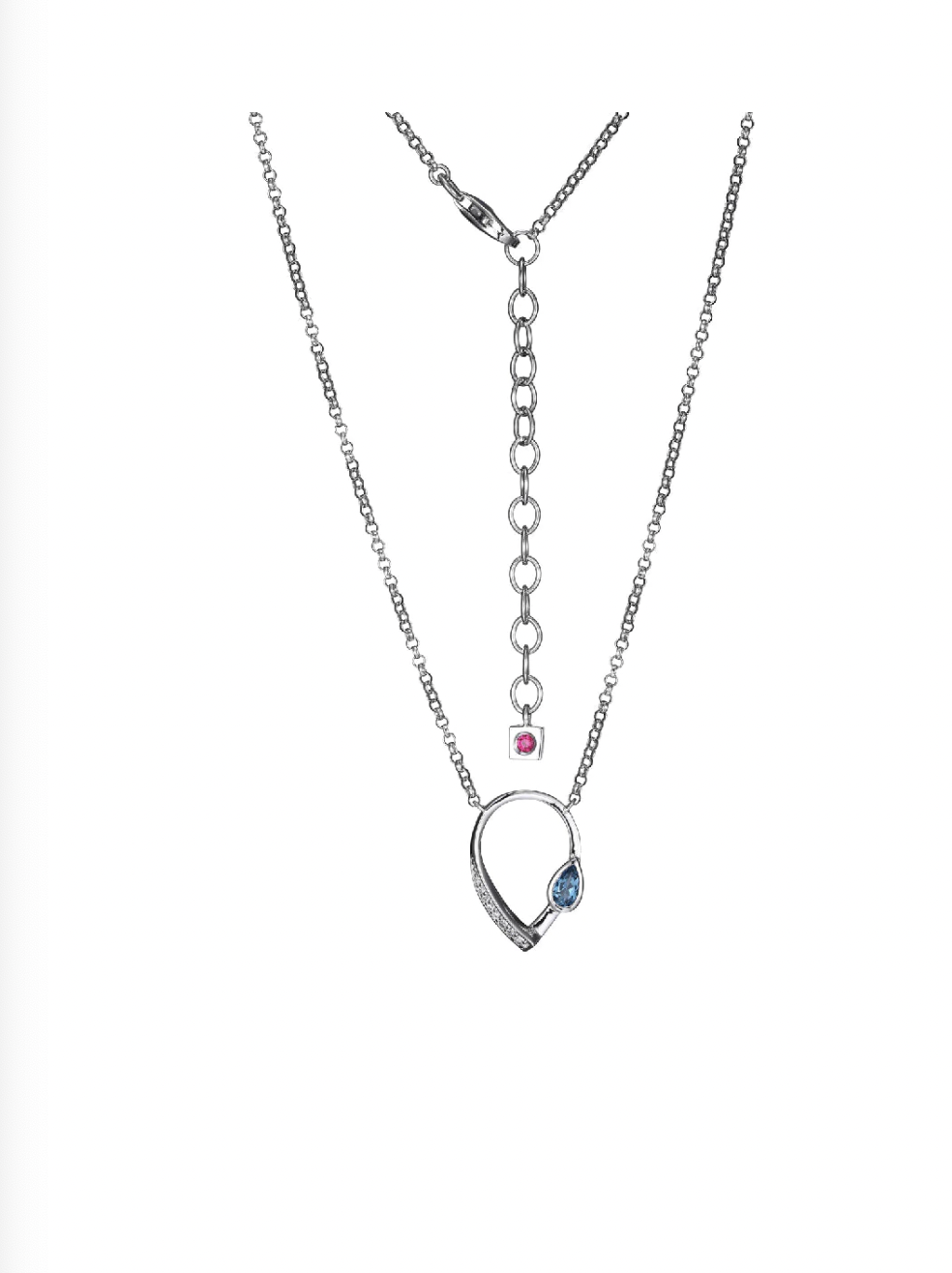 Elle .925 Genuine London Blue Topaz Pendant Elle .925 Genuine London Blue Topaz Pendant