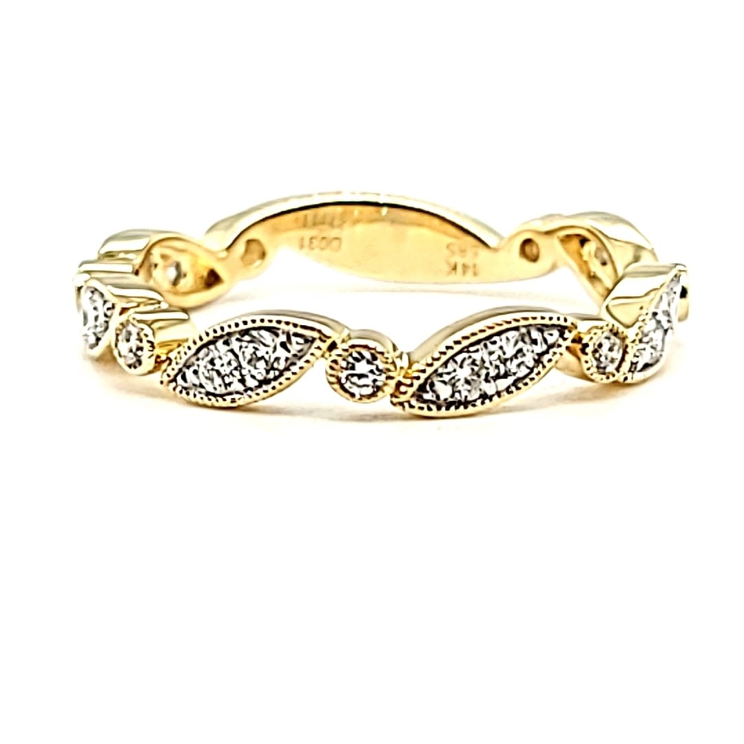 14KY Diamond Stackable Ring 14KY Diamond Stackable Ring