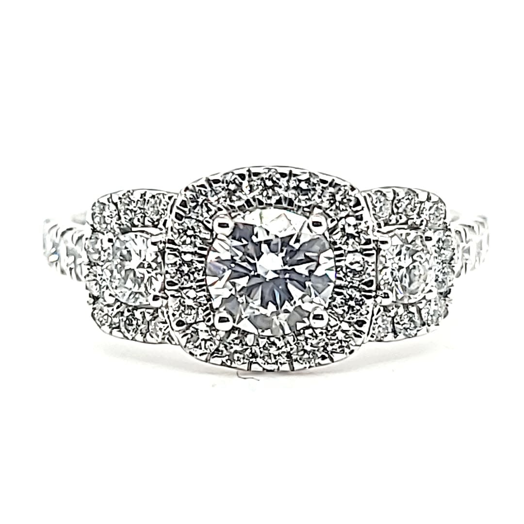 14KW 1.30TW LG Diamond Engagement Ring