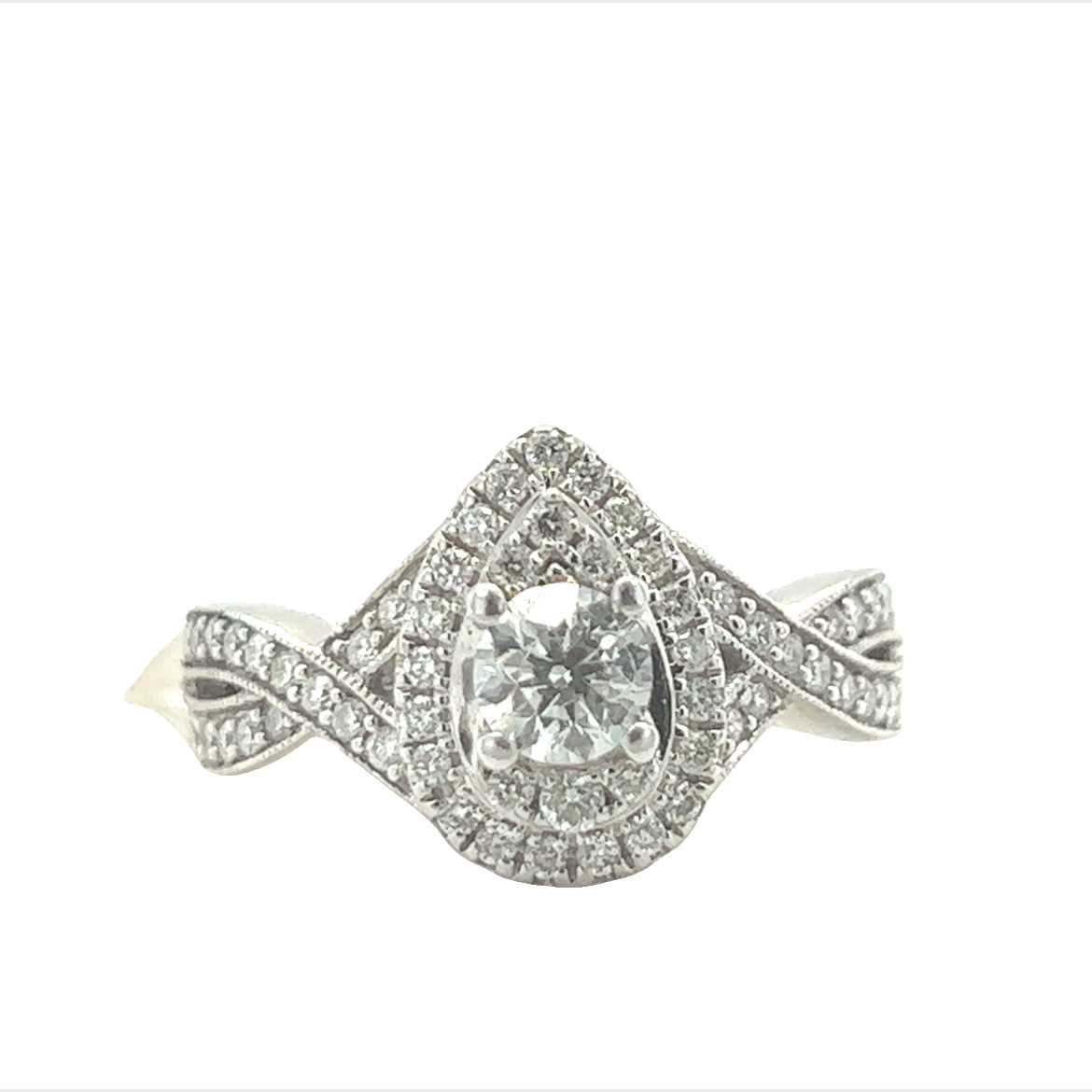 14KW 1.00CTTW Engagement Ring