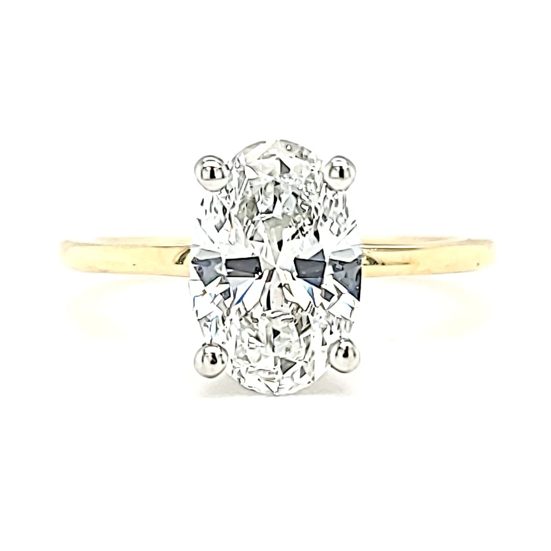 14KY Hidden Halo Solitaire Engagement Ring LG 1.93CT E VS1 LG462139709