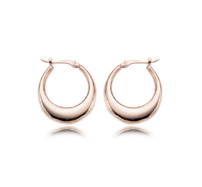 Carla 14KR Sm Polished Hoop 04/016R Carla 14KR Sm Polished Hoop 04/016R