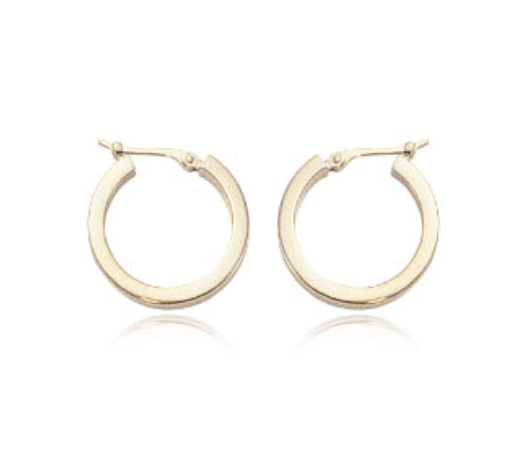 Carla 14KY Square Hoop 03/105